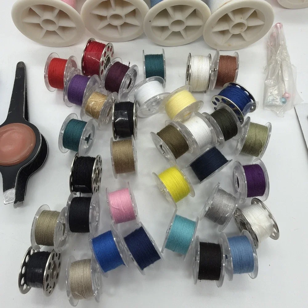 General Sewing Thread Spools Multicolor Lot of 40 Various Colors and Sizes